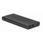 External aluminium charger with fast charge tech, 10,000 mAh navy-blue colour