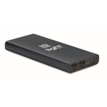 External aluminium charger with fast charge tech, 10,000 mAh navy-blue colour main view