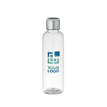 Tritan bottle with hydration alarm as a promo item, 500 ml transparent colour view with print area