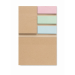 Sticky notes with recycled paper covers beige colour fifth view