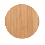 Bamboo wireless quick charger, 15W wood colour third view