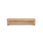 Natural bamboo comb with recycled kraft paper case included natural colour first view