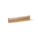 Natural bamboo comb with recycled kraft paper case included natural colour second view