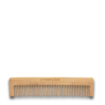 Natural bamboo comb with recycled kraft paper case included main view