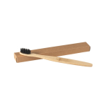 Bamboo toothbrush with kraft box black colour in box