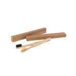 Bamboo toothbrush with kraft box black colour