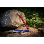 Recycled aluminium ballpoint pen with blue ink first view