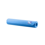 Yoga mat and bag in pink or blue for yoga studios light blue colour image with logo