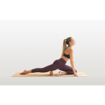 Cork yoga mat with carry handle natural colour eighth view