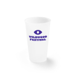 Printable BPA-free plastic cups, 500 ml transparent colour image with logo