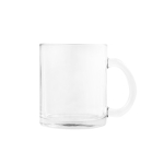 High-gloss glass mug for sublimation, 350ml transparent colour first view