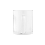 High-gloss glass mug for sublimation, 350ml transparent colour second view