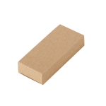Bamboo USB 2.0 hub with USB-C port and cable, with logo in box