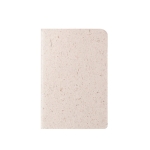 Notebook with cover and pages from organic waste, A6 natural colour first view