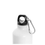 Aluminium bottle with matte finish, 540 ml, Matt Cruiser white colour third view