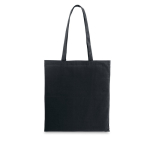 Tote bag made of recycled cotton & RPET, 180 g/m2, Reciclo Cairo black colour