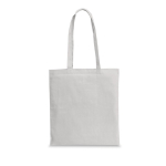 Tote bag made of recycled cotton & RPET, 180 g/m2, Reciclo Cairo light grey colour