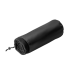 Fleece RPET blanket for winter promotional events, 180 g/m2 black colour in case