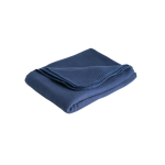 Fleece RPET blanket for winter promotional events, 180 g/m2 blue colour