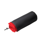 Fleece RPET blanket for winter promotional events, 180 g/m2 red colour in case
