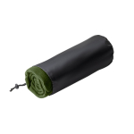 Fleece RPET blanket for winter promotional events, 180 g/m2 dark green colour in case