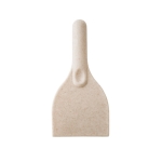 Sustainable ice scraper partly made from wheat straw natural colour second view