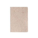 Notebook with tea leaves cover, A5, Semirigid Tea natural colour first view