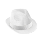 Bucket hat with white band, coloured polyester