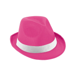 Bucket hat with white band, coloured polyester