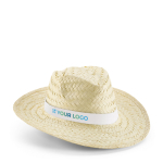 Straw hat with band main view