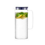 Large plastic jug with coloured lid, 1.2 L navy-blue colour