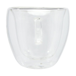 Set of 2 espresso glasses with bamboo coasters, 100ml