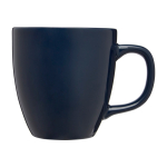 Ceramic mug with glossy finish, 430 ml navy-blue colour side view