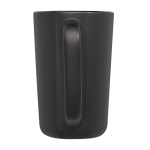 Large ceramic mug with matte finish, 480 ml black colour second rear view