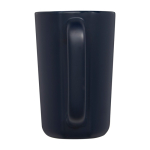 Large ceramic mug with matte finish, 480 ml navy-blue colour second rear view