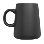 Ceramic mug with jug shape, 450 ml black colour second side view