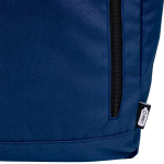 Water-resistant roll-top laptop backpack, recycled polyester 15.6” navy-blue colour