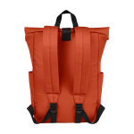 Water-resistant roll-top laptop backpack, recycled polyester 15.6”