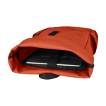 Water-resistant roll-top laptop backpack, recycled polyester 15.6”