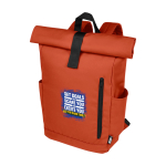 Water-resistant roll-top laptop backpack, recycled polyester 15.6”