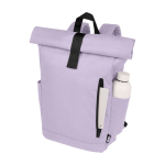 Water-resistant roll-top laptop backpack, recycled polyester 15.6”