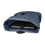Water-resistant roll-top laptop backpack, recycled polyester 15.6”