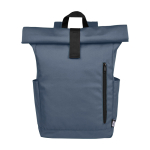 Water-resistant roll-top laptop backpack, recycled polyester 15.6”