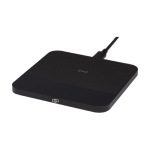 Ultra-thin square wireless charging base black colour