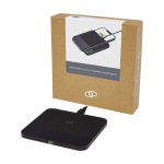 Ultra-thin square wireless charging base black colour