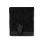 Corporate cotton and tencel towel, 90 × 150 cm black colour