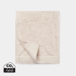 Corporate cotton and tencel towel, 90 × 150 cm beige colour