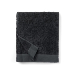 Corporate cotton and tencel towel, 90 × 150 cm dark grey colour