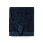 Corporate cotton and tencel towel, 90 × 150 cm dark blue colour