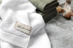 Promotional tencel and cotton towel, 40 × 70 cm white colour